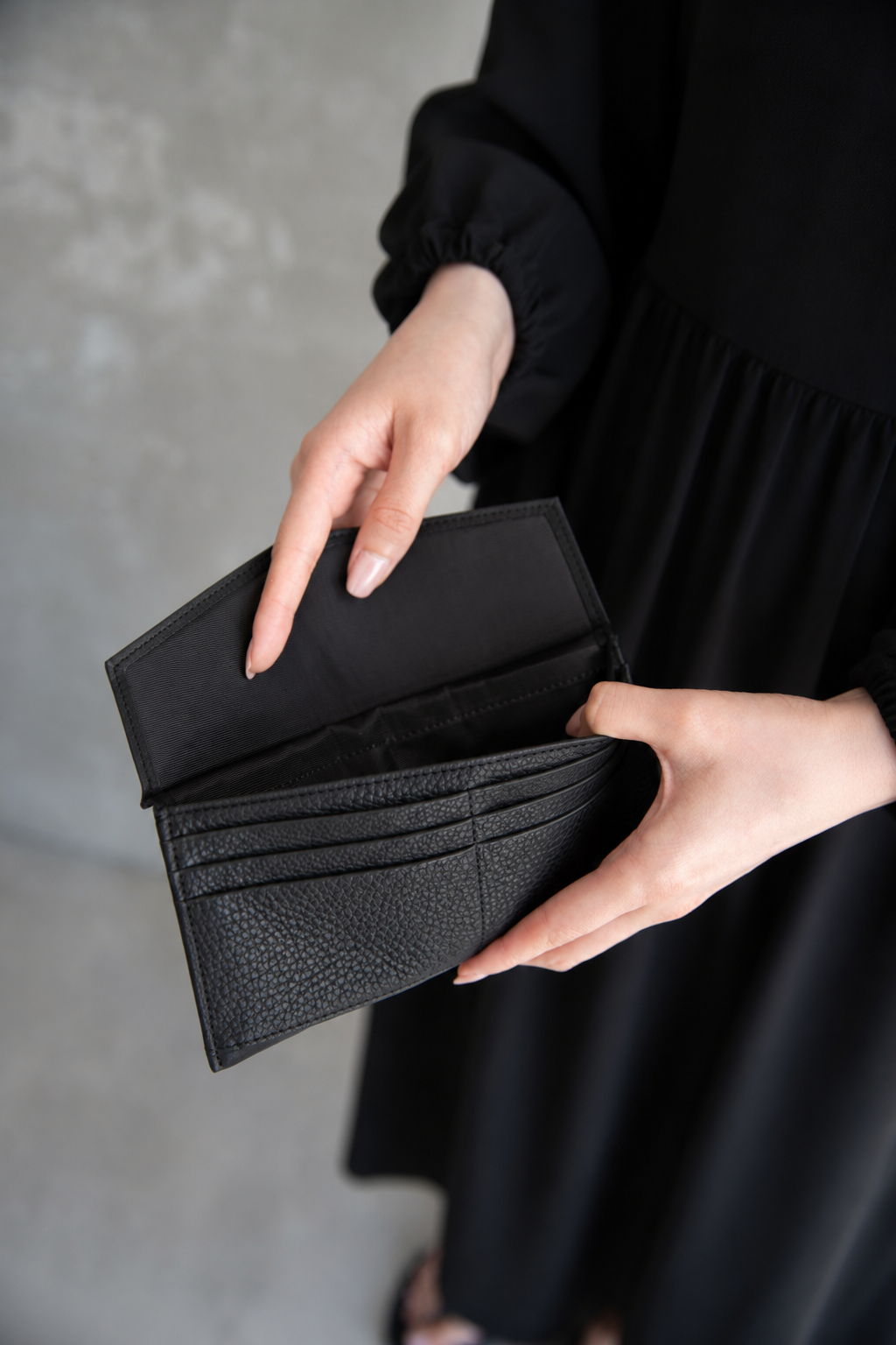 B-014 Long Wallet / Black