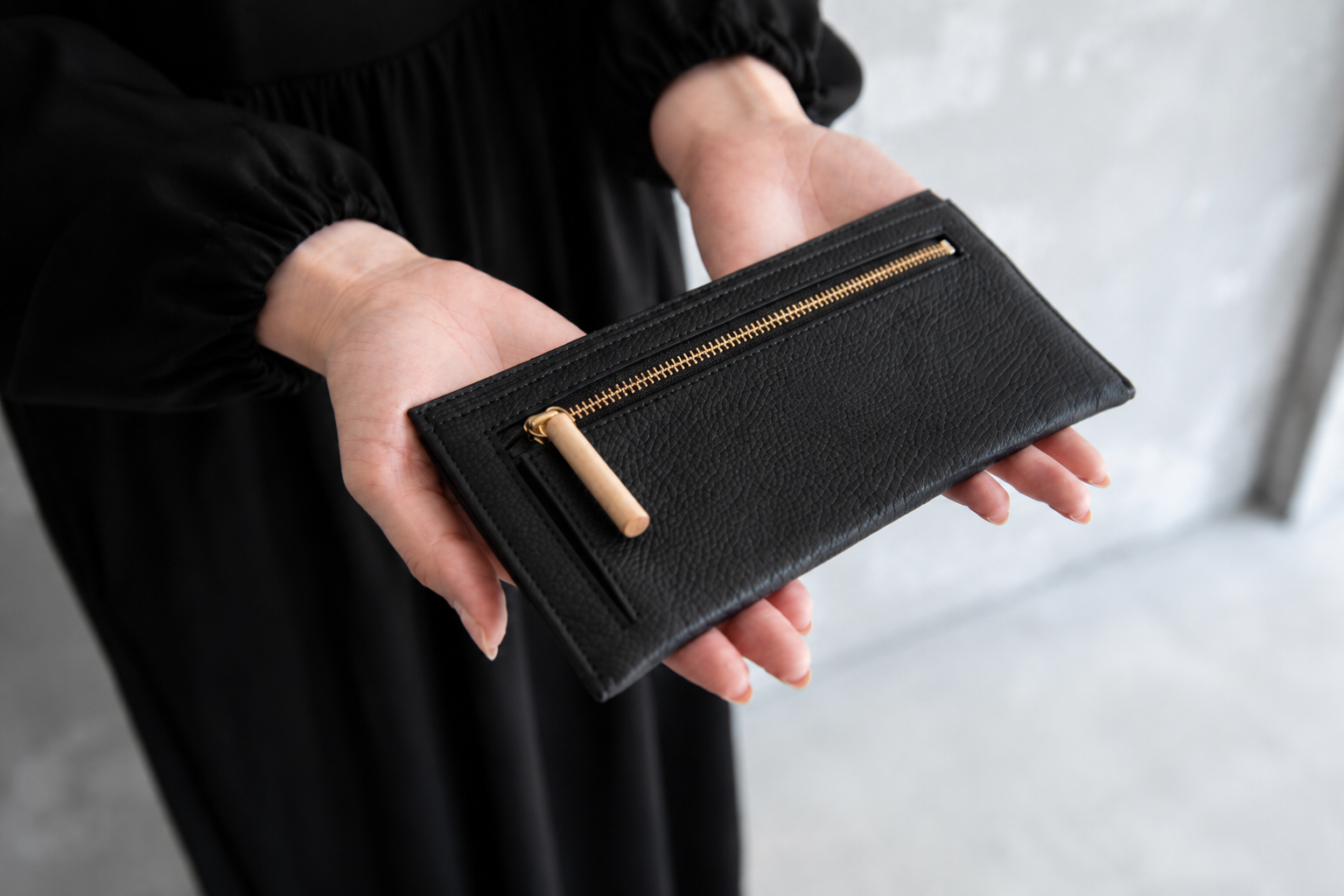 B-014 Long Wallet / Black
